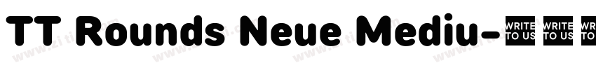 TT Rounds Neue Mediu字体转换